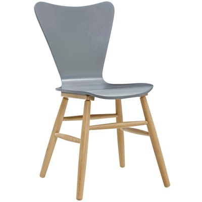 Modway Cascade Wood Dining Chair Gray