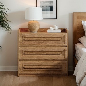 Hommoo 3-Drawer 32" Large Nightstand, - 1 of 4