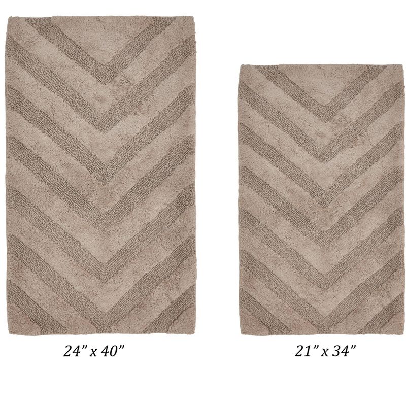 Hugo Collection 100% Cotton Tufted 2 Piece Bath Rug Set - Better Trends, 1 of 6