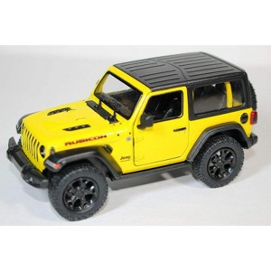 KiNSMART - Jeep Wrangler Rubicon Off Road 4x4 5 inch 1:34 Scale Die Cast Model Replica Toy Car (Yellow Hardtop) - 1 of 4