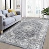 Washable Rug Large Area Rug Soft Non-Slip Backing Stain Resistant Low Pile Vintage Floor Carpet for Bedroom Dining Room - 3 of 4