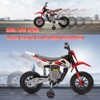 Acekool 12V Electric Dirt Bike Kids Motorcycle with Dual 25W Motors, Twist Throttle, Training Wheels & Suspension, Ride-On Toy for Ages 3+ - 3 of 4