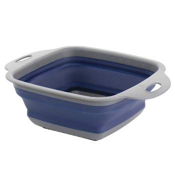 Oster Bluemarine Collapsible Plastic Colander in Blue
