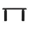 NicBex Elegant and Luxurious Console Table with Unique Legs,Narrow Acacia Wood Entryway Table for Living Room,Hallway,Entryway,Black - 3 of 4