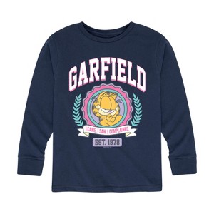 Boys' - Garfield - Collegiate Long Sleeve Graphic T-Shirt - 1 of 4