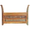 vidaXL Hall Bench Dark brown Solid reclaimed wood 40.6 in wide, 13 in deep - 2 of 4