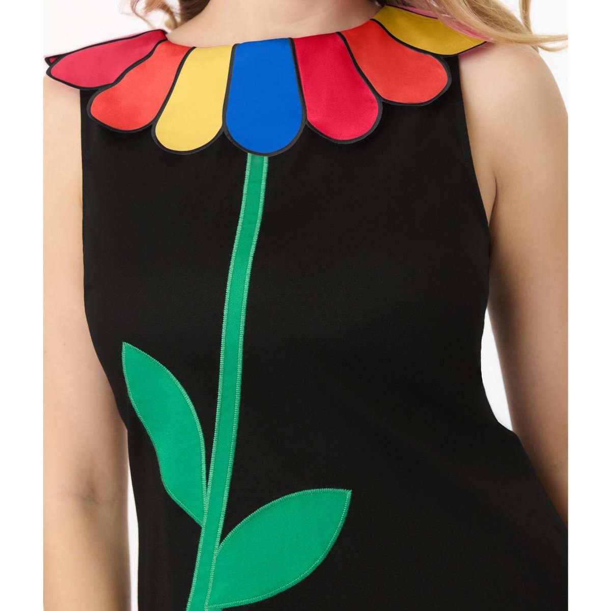 Женские платья Smak Parlour Shift Dress Black & Rainbow Collar M/8-10 — фото 2