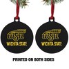 Wichita State Secondary Logo Aluminum Holiday Christmas Tree Ornament - 2 of 4