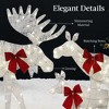 Best Choice Products 4ft 3-Piece Lighted 2D Christmas Moose Set Outdoor Décor w/ 195 LED Lights, Stakes - 3 of 4