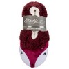 Elanze Designs Burgundy Fox Womens Animal Cozy Indoor Plush Lined Non Slip Fuzzy Soft Slipper - Medium - image 3 of 4