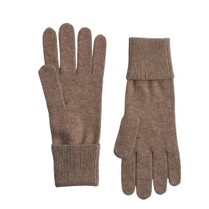 JENNIE LIU 100% Cashmere Knitted Gloves - 1 of 2