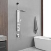 BWE 2-Shower Tower Shower Panel System with Adjustable Rain Shower Head and Handheld Shower Rod - 2 of 4