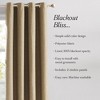 52"x84" Lush Decor Meena Slub 100% Blackout Window Curtain Panels Golden Wheat Pair - 2 of 4