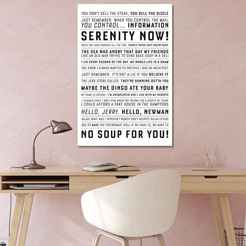 Quotes From The Classic Seinfeld by Simon Lavery Unframed Wall Canvas - iCanvas, 3 of 4