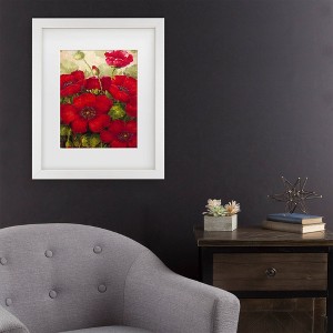 Trademark Fine Art Rio Poppies II Matted Framed Art - 1 of 4