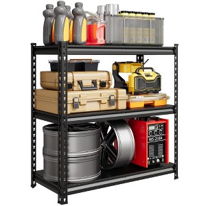 Garage Shelving Unit,Adjustable Steel Utility Storage Rack with Metal Shelves,3850 Lbs Total Capacity, for Garage, Warehouse - 1 of 4