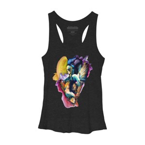 Women's Design By Humans QUEEN OF SKULLS II By rizapeker Racerback Tank Top - 1 of 3