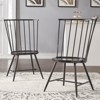 iNSPIRE Q 17" High Back Windsor Wood Dining Chair in Black (Set of 2) - 2 of 4