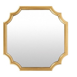 Mark & Day Dodewaard 24"H x 24"W x 1"D Modern Gold Decorative Wall Mirrors - 1 of 4