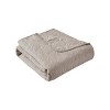 Oversized Quilted Throw Khaki 60x70in - 4 of 4