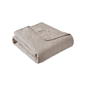 Gulches Desert Dune [Khaki] Classic Quilted Microfiber 60x70 Throw Blanket - 1 of 4