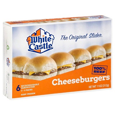 White Castle Microwaveable Frozen Cheeseburgers - 6pk : Target