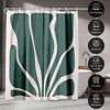 Abstract Seaweed by Artprink - Abstract minimalist Shower Curtain - Americanflat - 4 of 4