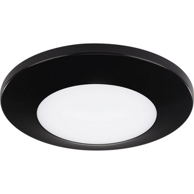 Progress Lighting, Emblem Collection, 1-Light Surface Mount, Antique Bronze, Polycarbonate Shade