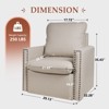 Hyleory 29.13'' Wide Faux Leather 360 Degree Swivel Armchair - 4 of 4