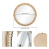 Aoibox Boho Round Hanging Wall Mirror Decorative Rattan Circle Mirror for Farmhouse, Living Room, Bedroom, Entryway, Bathroom - 4 of 4