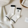 Anna-Kaci 3 Pairs Cozy Fluffy Crew Socks with Cute Panda Embroidery and Fun Pattern Designs - 2 of 4