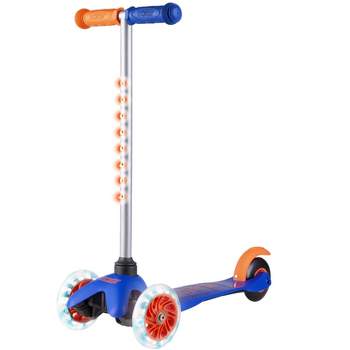 Voyager 3 Wheel Kids Scooter with Light Up Wheels & Tbar