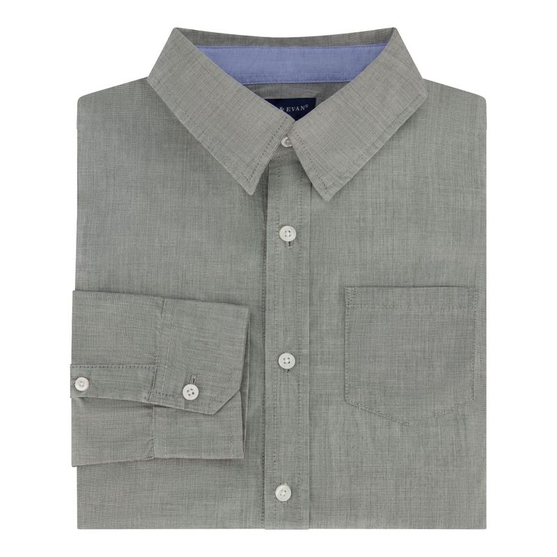 Andy & Evan Kids Grey Chambray Button Down Shirt, Size 6Y, 4 of 6