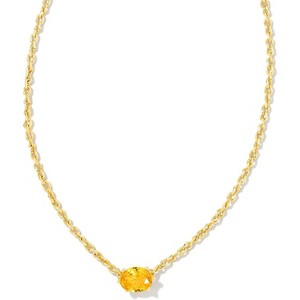 Elegant Cailin Pendant Necklace Stylish Jewelry for Women GOLD - GOLDEN YELLOW CRYSTAL - 1 of 4