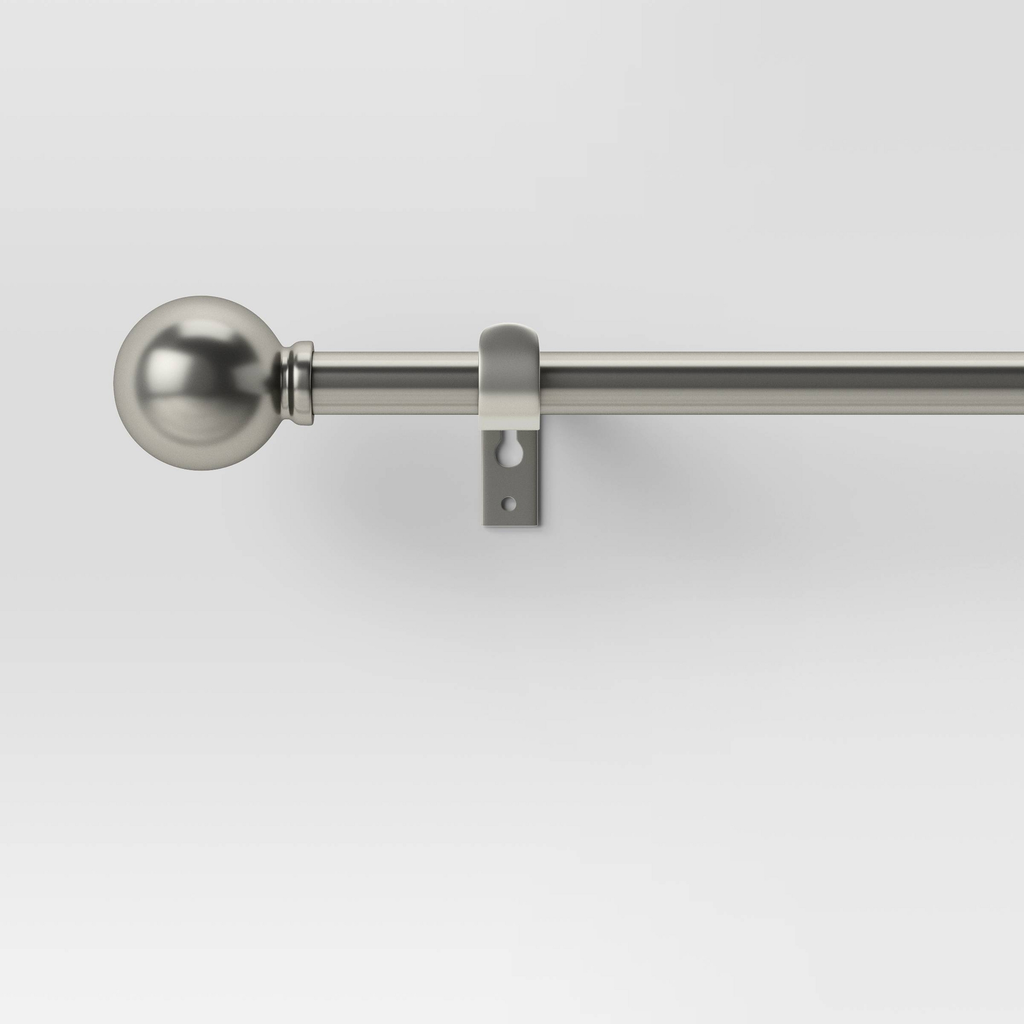 28"-48" Café Ball Curtain Rod Brushed Nickel - Room Essentials™