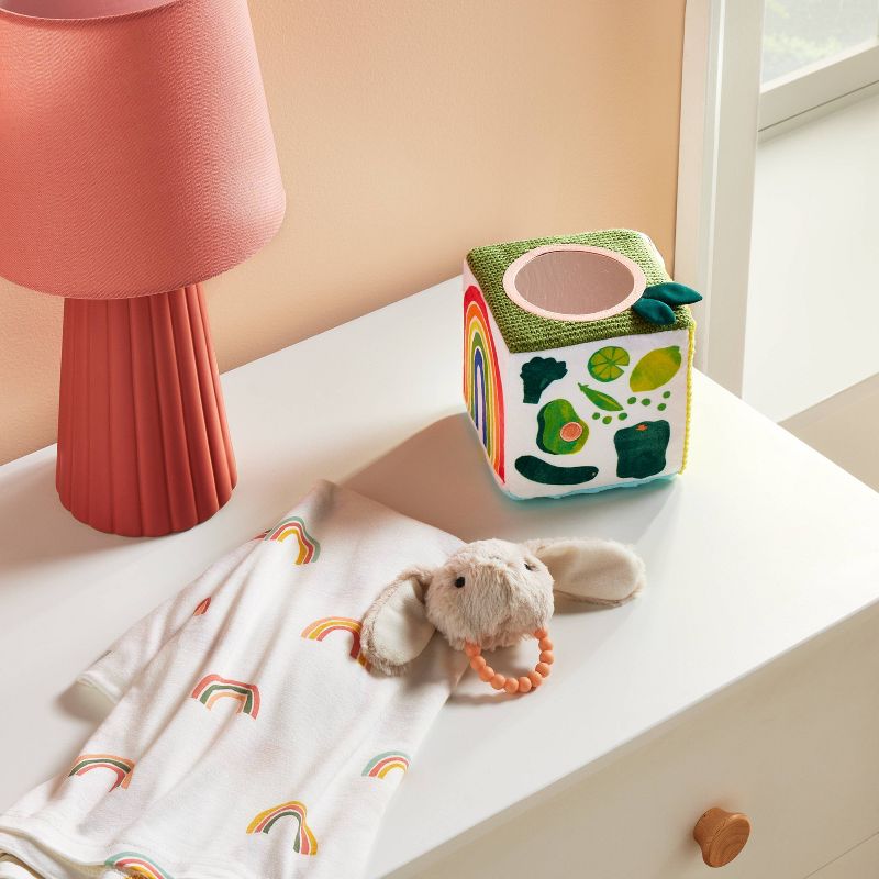 Fruit and Vegetable Interactive Plush Cube with Rabbit Rattle - Cloud Island&#8482;, 3 of 5
