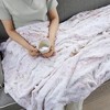CAVINAS 60x70" Faux Fur Throw Blanket,Breathable Bedding Blanket,Soft Cold Blanket for Couch,Bed,Sofa - 3 of 4