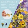 Wrapables Floral PET Stickers for Scrapbooking, Junk Journals, Stationery, Water Bottles, Phones, Laptops (120pcs), Blue Yellow Lavender - 2 of 4