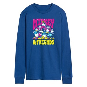 Men's - Disney - Mickey And Friends Long Sleeve Graphic T-Shirt - 1 of 4