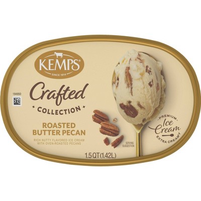 Kemps Crafted Collection Roasted Butter Pecan Ice Cream - 1.5qt