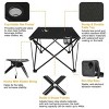 Racxily 1Pc Foldable Camping Table Portable Picnic Table Lightweight Travel Desk for picnic - 3 of 4