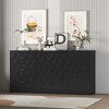 63" Dresser for Bedroom, 9 Drawer Dresser, Modern Dresser for Bedroom Organize, with Power Outlet, Wide Drawer, for Living Room, Hallway - 2 of 4