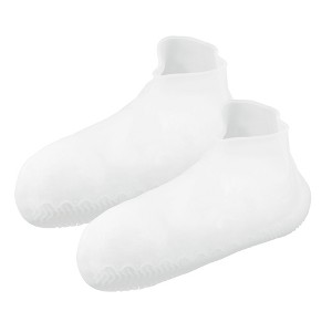 Unique Bargains Silicone Shoes Covers Rain Boots Reusable Rain Shoe Covers Non-Slip 1 Pair - 1 of 4