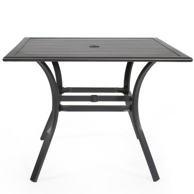Vienna Gray 5-Piece Outdoor Patio Dining Set with Mesh Chairs