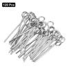 Unique Bargains Stainless Steel Earring Flat Eye Pins for Jewelry Making Supplies - 3 of 4