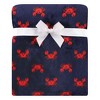 Hudson Baby Infant Boy Plush Blanket with Security Blanket, Crab, One Size - 4 of 4