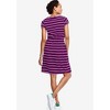ellos Women's Plus Size Knit Drawstring Dress - 3 of 4