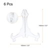 Unique Bargains Plastic Folding Clear Picture Frame Decorative Holder Stands 6 Pcs - 2 of 4