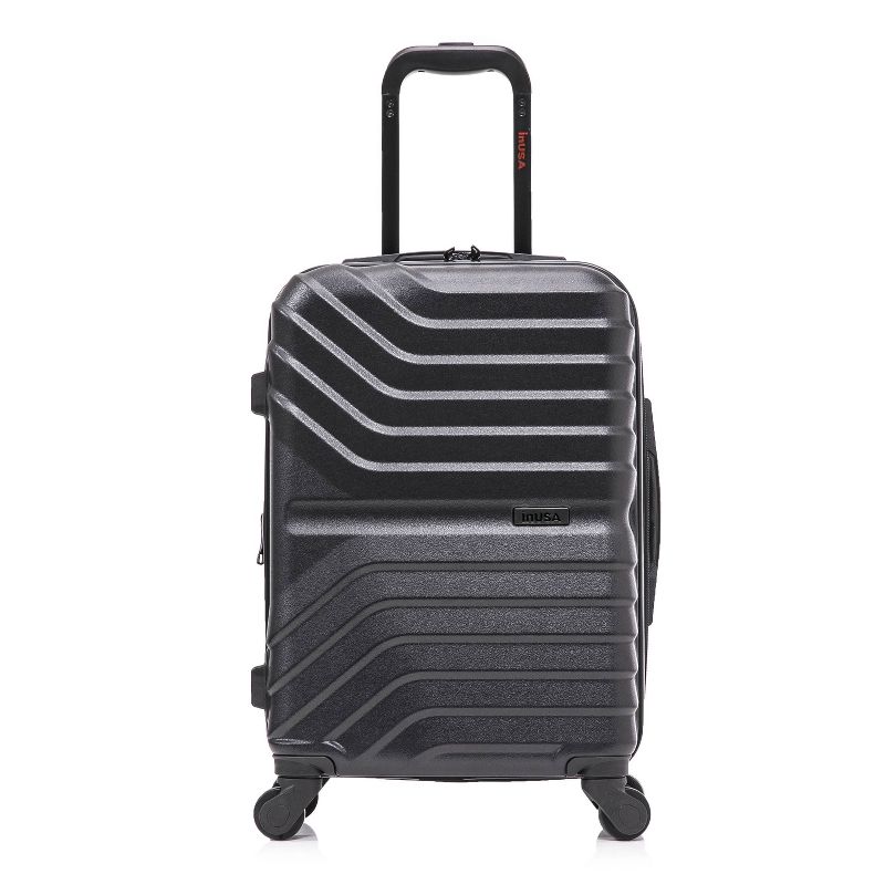 InUSA Aurum Lightweight Hardside Carry On Spinner Suitcase - Black, 1 of 19
