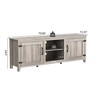 VYNXARIA TV Stand Storage Media Console Entertainment Center With Two Doors, Grey Walnut; with fireplace - 4 of 4